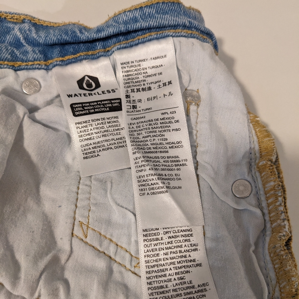 501® LEVI'S® CROP JEANS, Samba Blues, 24x26, EUC - Picture 10 of 14